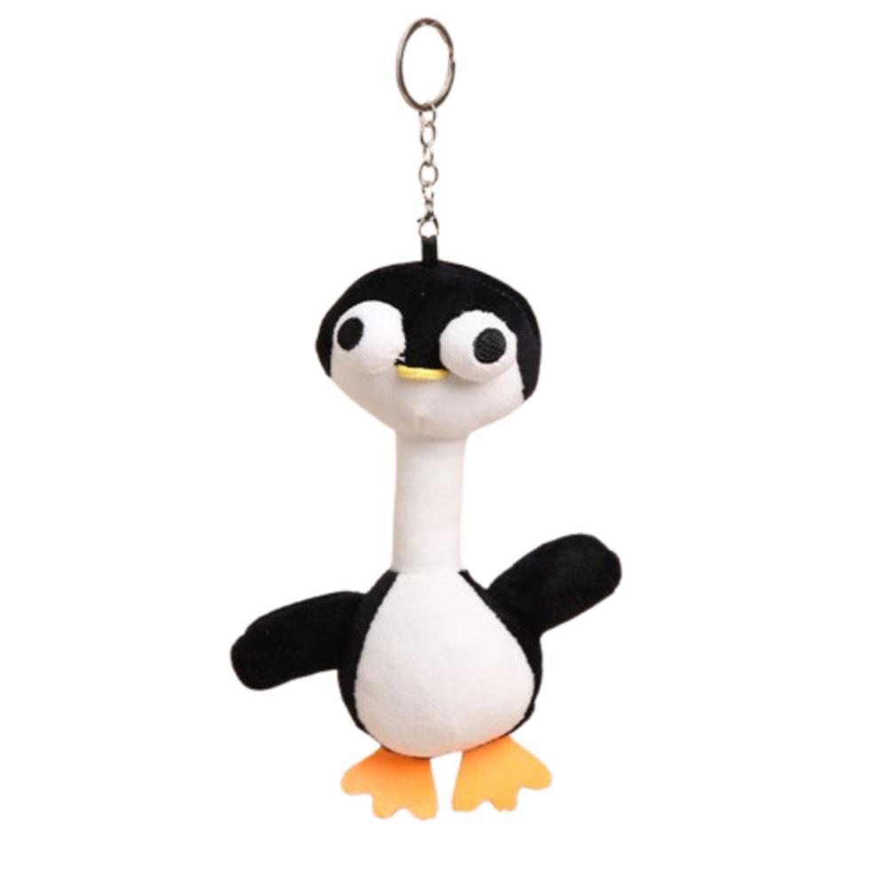 Funny Design Giraffe Bag Pendant White Color Pink Pig Plush Pendant Bag Charm Decor