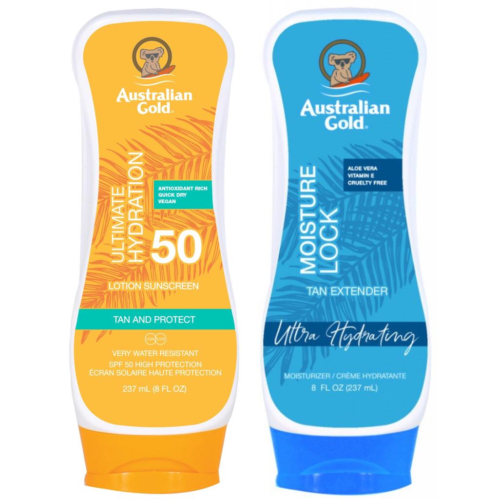 Australian Gold SPF50 Sunscreen + Moisture Lock 237ml