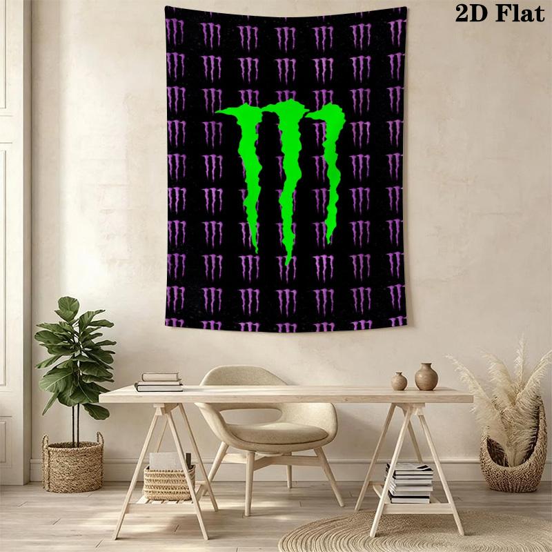 Monster Energy Power Sip Threepiece Set 1 Duvet Cover 2 Pillowcase Without Core Soft And Comfortable Duvet Cover And Pillowcase