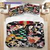 Anime Characters Dynamic Poses Threepiece Set 1 Duvet Cover 2 Pillowcase Without Core Christmas Birthday Gift Bedding Set