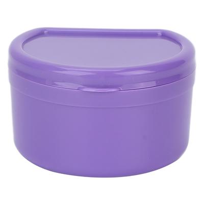 Портативный контейнер для зубных ретейнеров, ортодонтический ретейнер, контейнер для хранения зубных протезов, фиолетовый