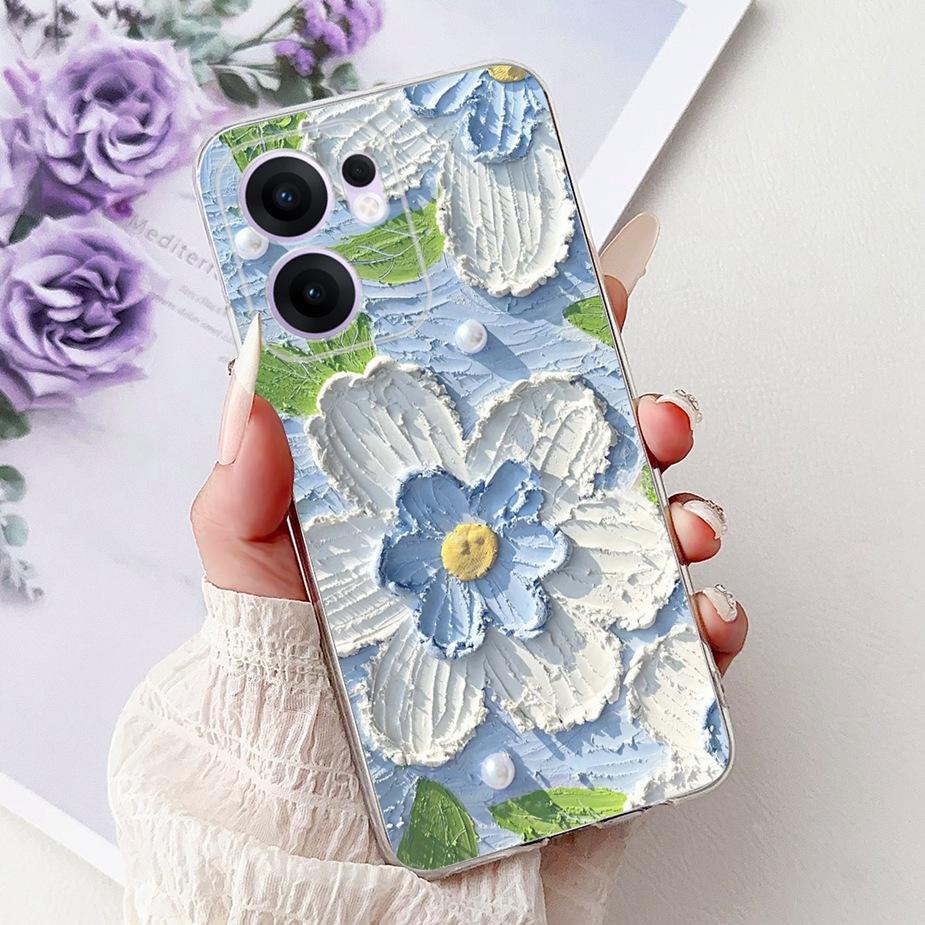 Чехол для Oppo Reno 13F 4G Reno13 Pro Новый модный окрашенный чехол Мягкие силиконовые чехлы для телефона Для Oppo Reno 13 Pro Reno13 F 5G Fundas