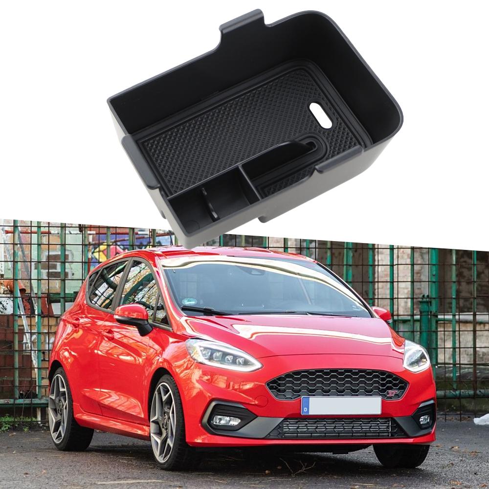 For Ford Fiesta MK8 Puma 2017 - 2024 Armrest Box Storage Tray Center Console Holder Stowing Plate Organizer Interior Accessories