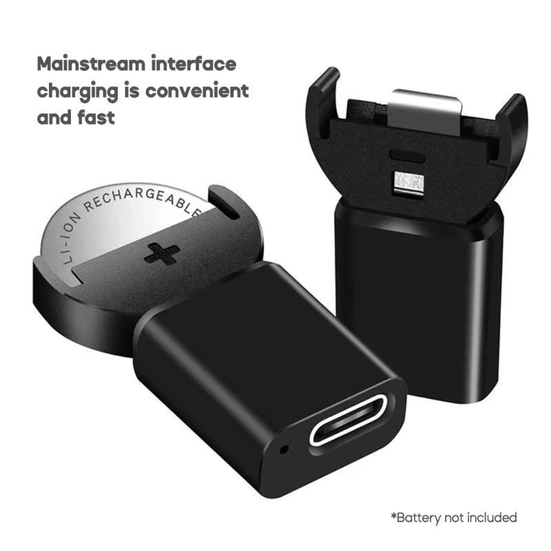 Зарядное устройство для литиевых монетных батарей USB C, перезаряжаемая кнопка, зарядное устройство для батарей LIR2032, LIR1632, LIR2025, LIR2016, LIR2032H