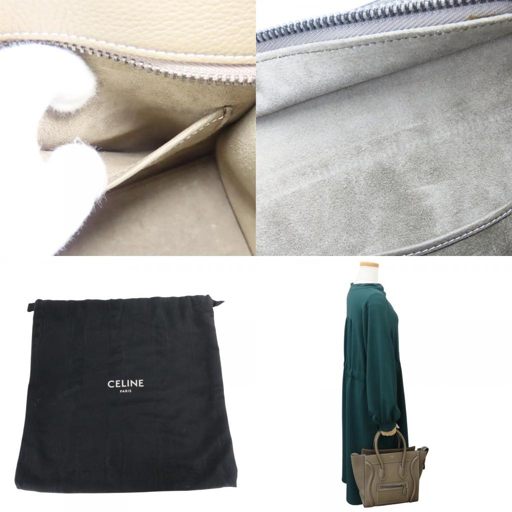 Used CELINE Tote Bag Micro luggage 189793DRU.09SO leather Gurege