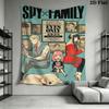 Chibi Ice Cream Delight Tapestry Wallmounted Fashion Print Home Decor Soft Background Wall Hanging Cloth