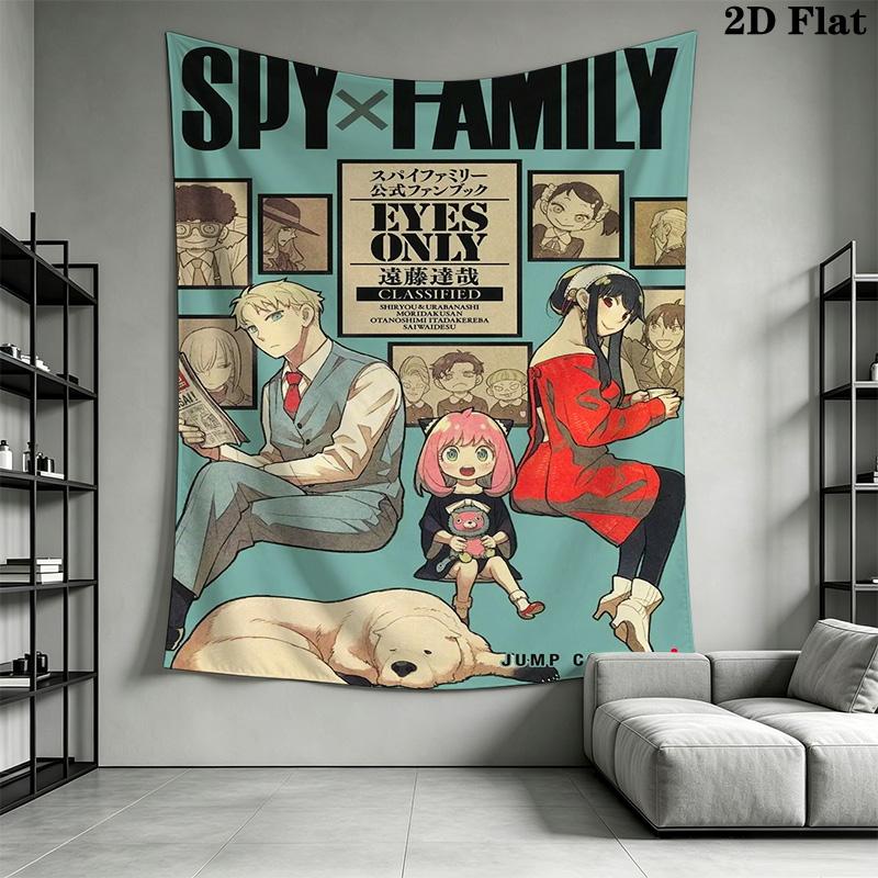 Chibi Ice Cream Delight Tapestry Wallmounted Fashion Print Home Decor Soft Background Wall Hanging Cloth