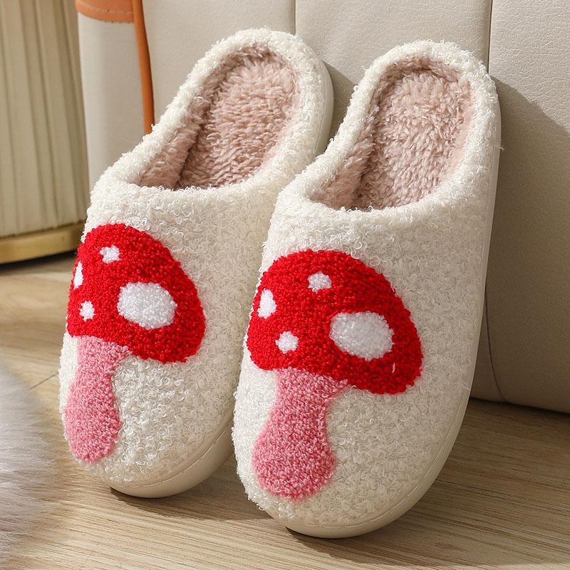 Warm Winter Fluffy Slippers Women Soft Sole Plush Couple House Slippers 2024 Indoor Closed Toe Non-Slip Home Cotton Shoes Woman