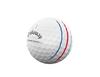 Мяч для гольфа Callaway CHROME TOUR X 24 TRIPLE TRACK 1 дюжина (12 шт.) 4-х компонентная конструкция Triple Track белого цвета