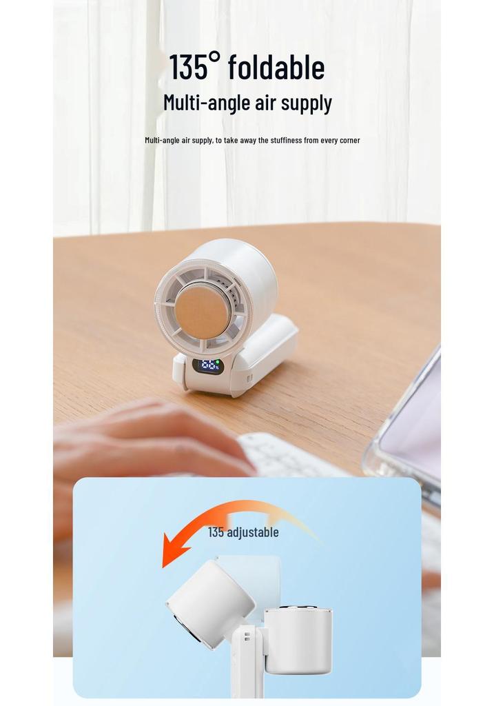 2025 High-Speed Portable USB Folding Fan: 100-Speed Handheld Mini Cooler
