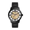 Fossil Townsman Men's Automatic Watch with Mechanical Movement and Skeleton Dial, Black.