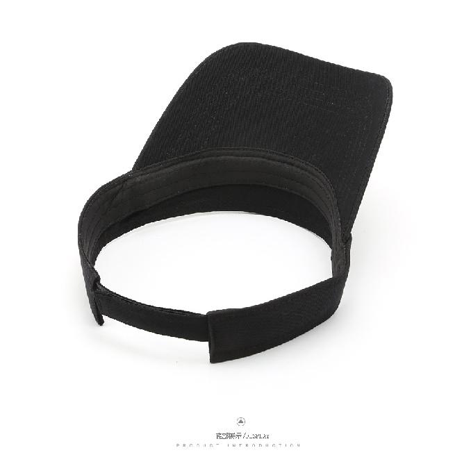 Plain, minimalist, solid-color, open-top hat for men and women, suitable for outdoor activities, breathable, sun-protective, and provides shade
