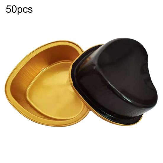 Yousheng 50 шт. 100 мл привлекательная форма для выпечки одноразовая форма для торта из алюминиевой фольги широкого применения для дома