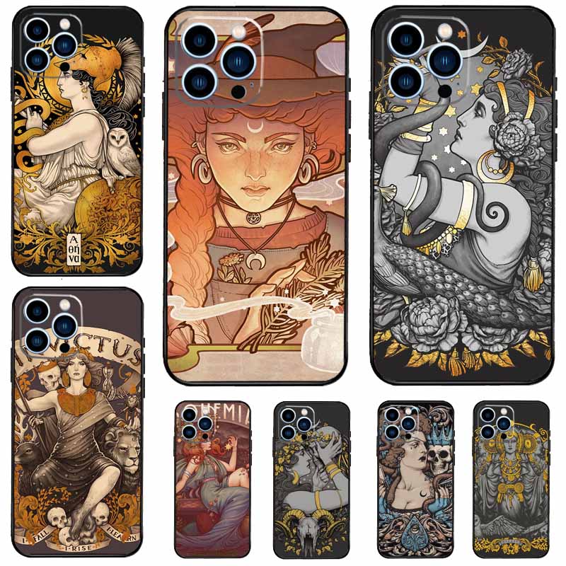 Gothic Witch Witchcraft Case For Xiaomi Redmi Note 14 Pro 13 12 11 10 15 Pro Plus Redmi 15 C 13 10C 12C 13C 14C Cover