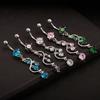 Universal Belly Piercing Ring Shiny Attractive Bikini Decor