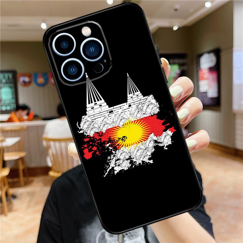 Yazidis Flag Case For iPhone 18 17 16 15 14 13 12 11 Pro Max Mini Plus 16e 17 Air Bumper Cover Accessories