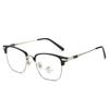 Модные Новые Металлические Полуободковые Очки для Чтения Мужские Персонализированные Трендовые Модные Очки для Пресбиопии Очки с Блокировкой Синего Света