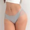 Sexy Women's Panties Ice Silk Seamless Underwear Mesh Patchwork Underpant Mid-Waist Comfort Briefs