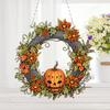Halloween Skeleton Rhinestone Diamond Art Pendants Diamond Painting Wreath Decor DIY Diamond Garland Pendant Kit for Wall Window