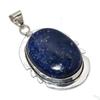 Подвеска из стерлингового серебра 925 пробы с натуральным лазуритом ручной работы 2,48 дюйма Y9a64