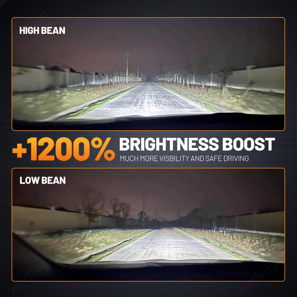Светодиодные фары D4S D2S Canbus 1:1 Светодиодная лампа Turbo LED 8800000Лм 5200Вт D1S D3S D1R D2R D3R D4R для автомобиля, Plug&Play