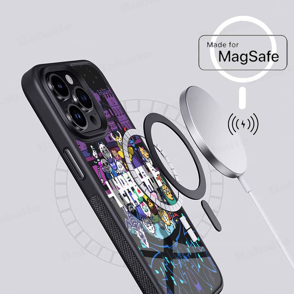 U-Undertale Для чехла телефона Для IPhone 17 Air 16 15 14 13 12 11 Pro Max Plus Ударопрочный чехол