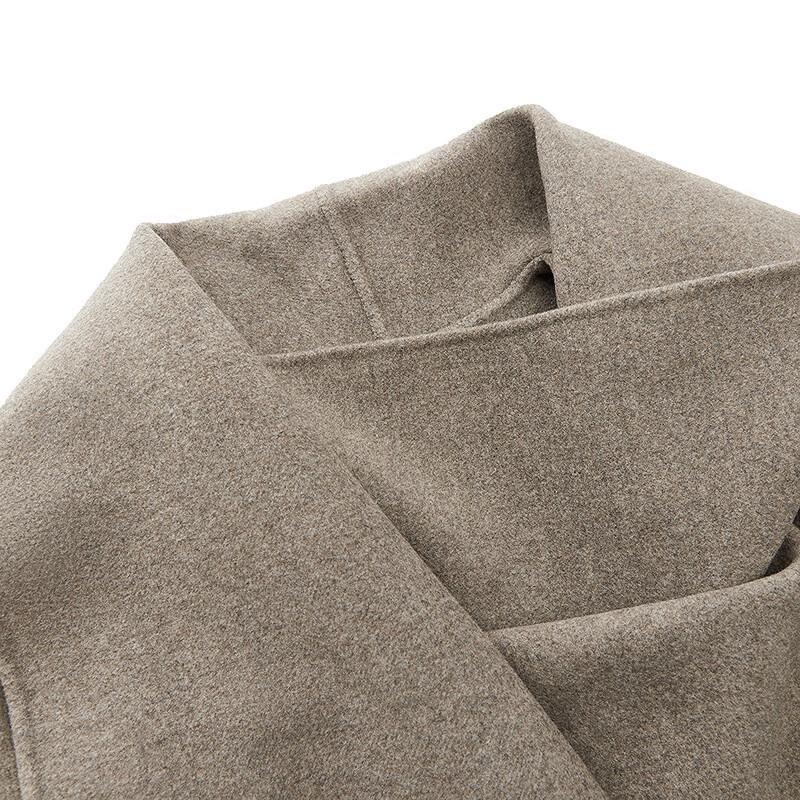 JNBY 2025 Winter Loose H-Shape Wool Blend Coat