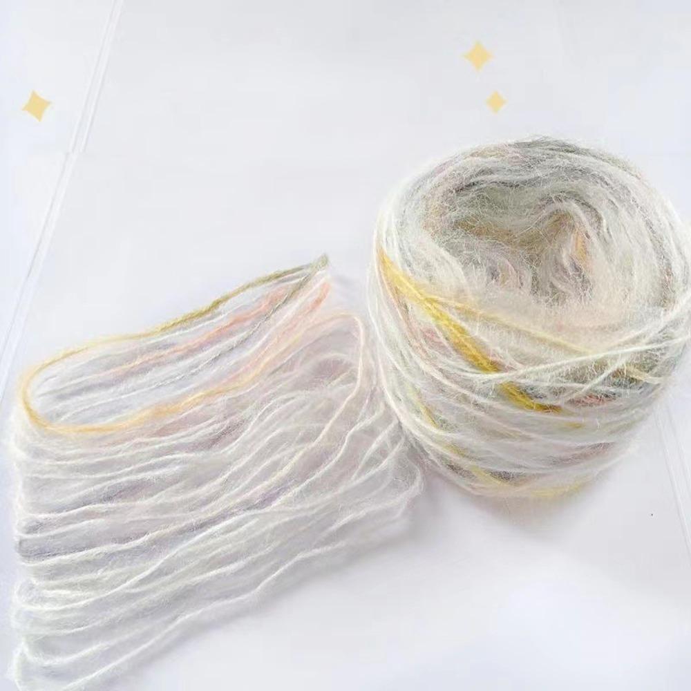 50g/roll Space Dyed Wool Yarn 150M Hand Knitted Yarn Colored Wool Yarn  For Sweaters and Scarves