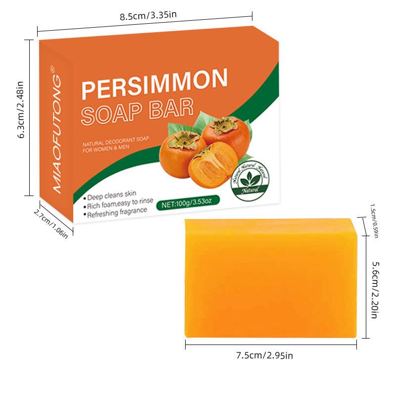 Persimmon Deodorizing Soap Bars, 3-Pack