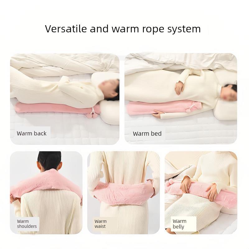 New Long Water-Filled Hot Water Bottle for Girls, a Sleeping Warmth Essential, Extended Warm Water Bag, Water-Fillable Hand Warmer