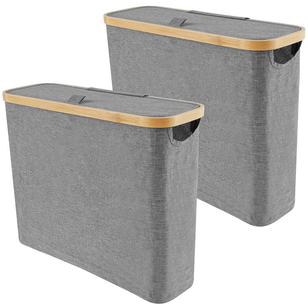 Bathroom Trash Can Foldable Toilet Paper Basket Toilet Creative Gap Waste Bin Large Capacity Household Paper Storage Holder