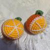Вязаный крючком брелок из оранжевой шерсти - Вязаная подвеска Сувенирный подарок
