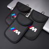 FA7Sticker Accessory Car Key Case Signal Blocker Bag RFID Shielding Pocket For BMW E46 M E36 E34 F10 E90 F30 E60 E53 E30 E92 E87