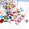 15/40 шт., смоляной материал, элегантные и милые бусины с большими отверстиями, декоративные бусины с интервалом, аксессуары для браслета, ожерелья и брелока