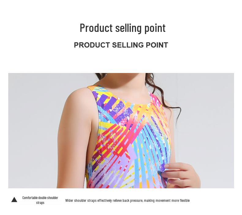 Girls' Cute One-Piece Swimsuit for Swimming Training