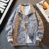 Мужская клетчатая вышитая надпись Small Fragrant Casual Jacket Мужская уличная красивая джинсовая куртка High Street Top