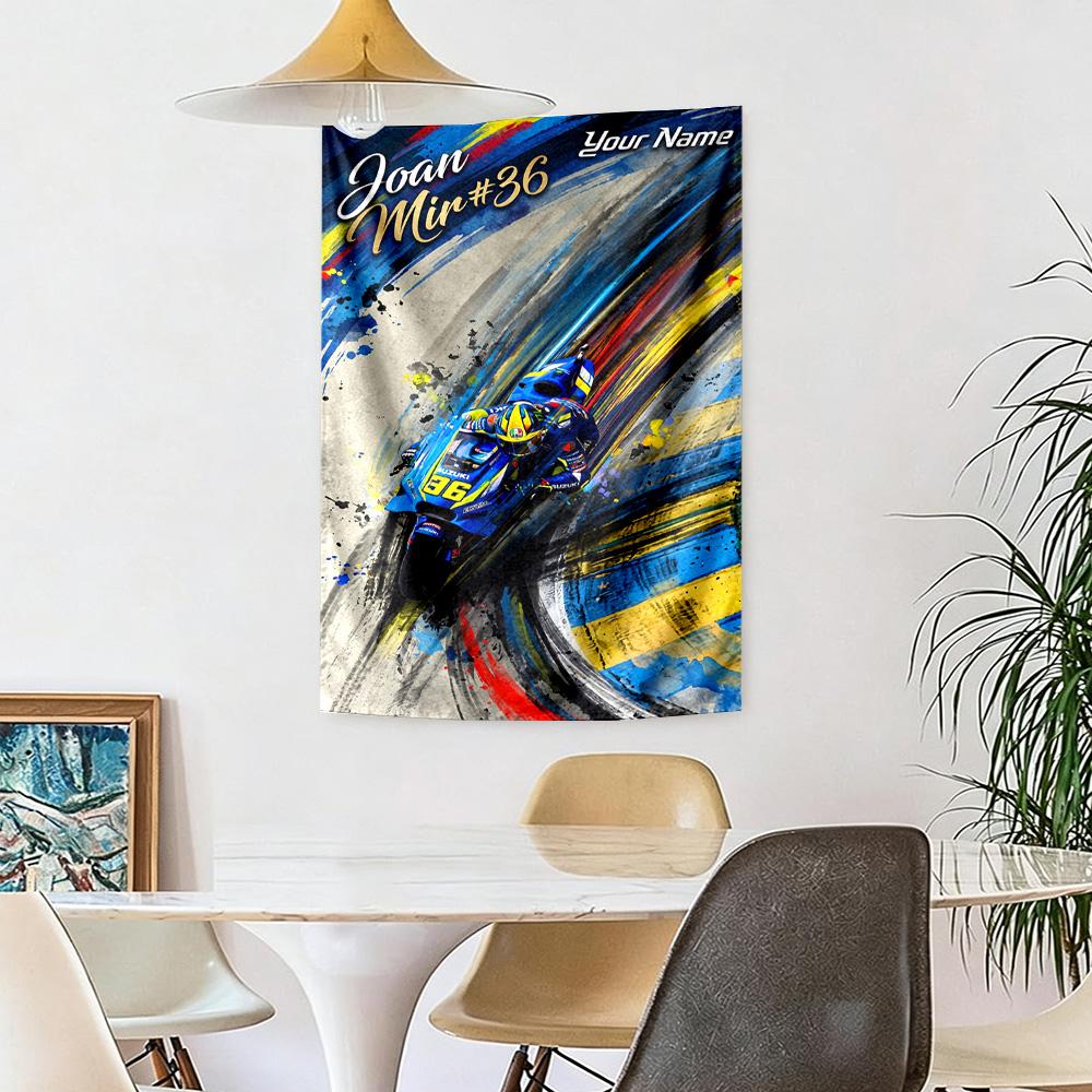 Jorge Lorenzo Custom Your Name Wall Decor Tapestry Art For Pet Memorial Birthdaywedding Party Backdrop Family Gift