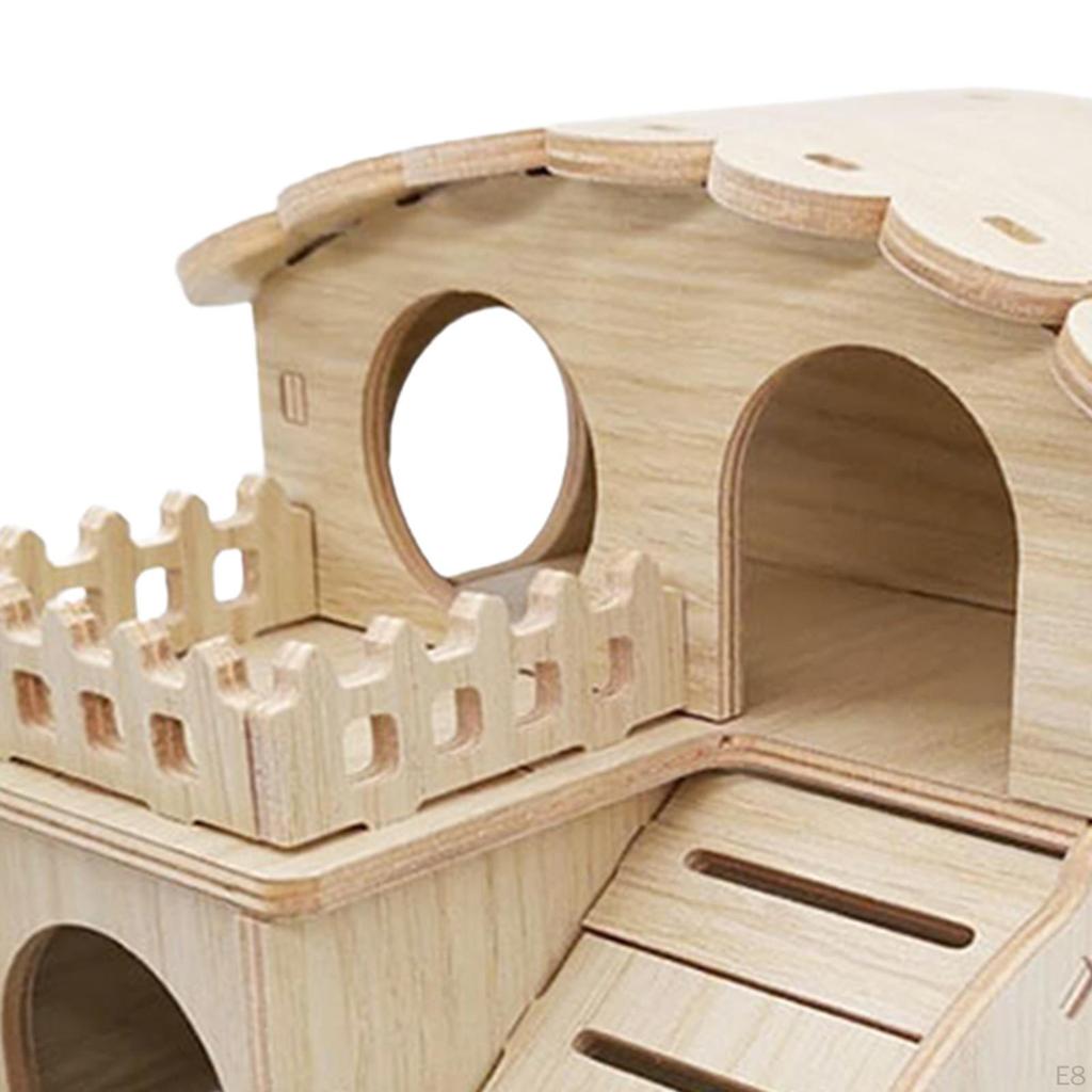Hamster House and Hideout Cage Accessories Fun Cabin Gerbil for Small Pet