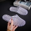 Fashion Transparent Slippers Cover Toe Summer Women's Shoes Slides Fashion Soft Flat Luxury Slippers Casual Shoes Slides Cover Toe Trans