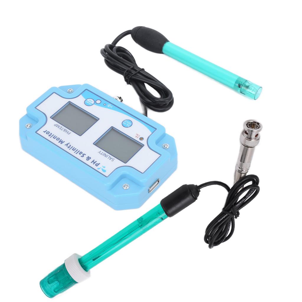PH‑2987 3 in 1 Online PH Salinity TEMP Meter Water Quality Monitor Analyzer for Fish Tank Aquarium