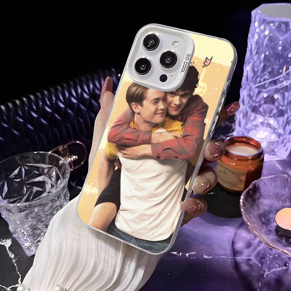 Gay TV H-Heartstopper Phone Case For iPhone 16 15 14 13 12 11 Pro Max White Matte Laser Metallic Aurora Funda