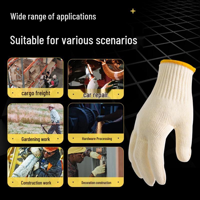 Hanyou Durable Cotton Work Gloves