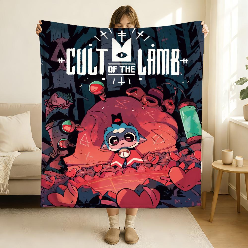 Game Cult Of The Lamb Blanket Soft and Skin Friendly For Couch Bed Napping Bedspread All Seasons Comforter