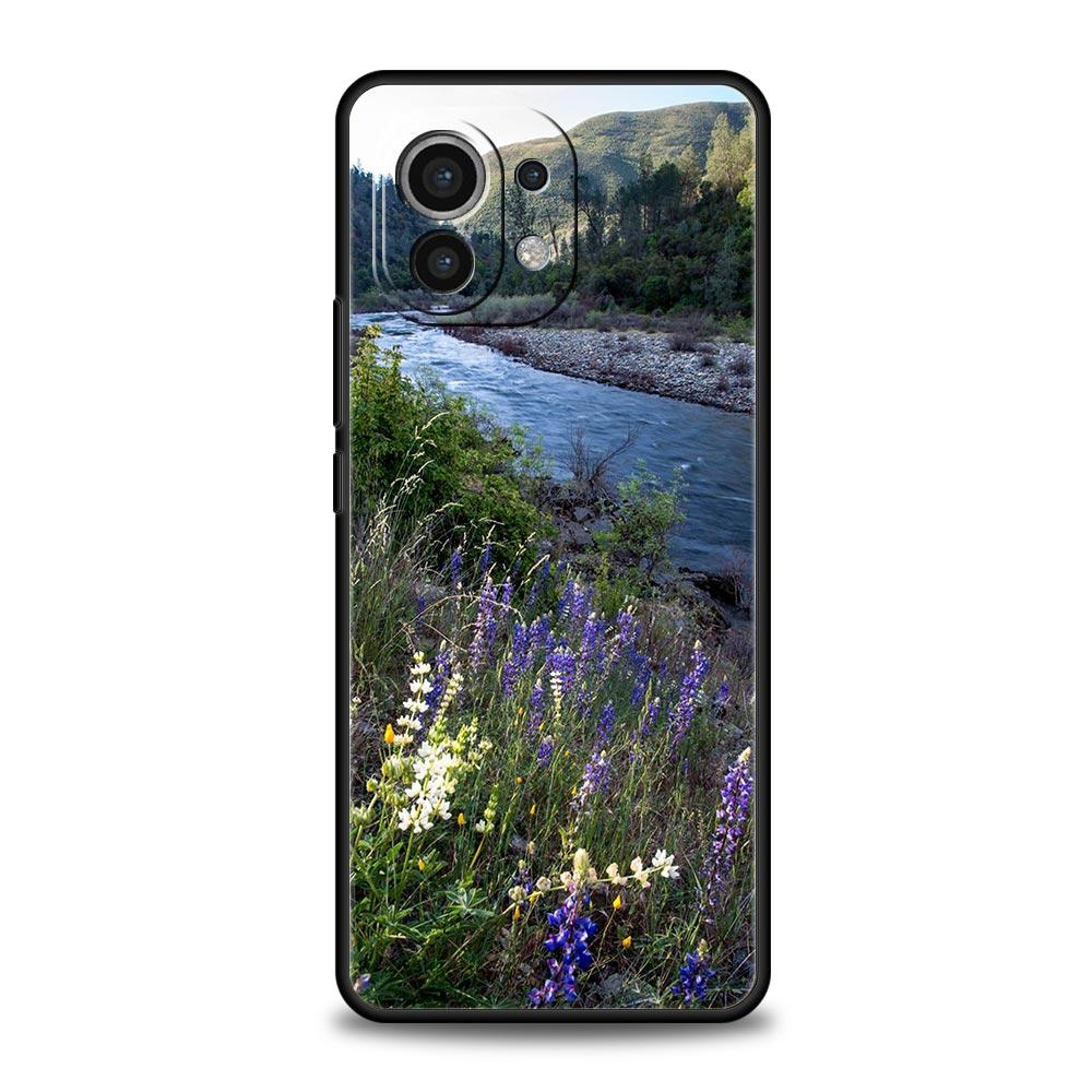 Для Xiaomi Mi 13 12T 10 12 Lite 11 10T 11X 11T Pro 9T чехол для телефона водопад природа деревья корабль Poco X3 NFC X4 F3 F4 M3 M4 5G чехол