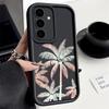 Для Samsung S25 S24 S23 S22 S21 Ultra A55 A54 A53 A52 A35 A34 A15 A14 5g Laser Coconut Tree противоударный силиконовый мягкий чехол