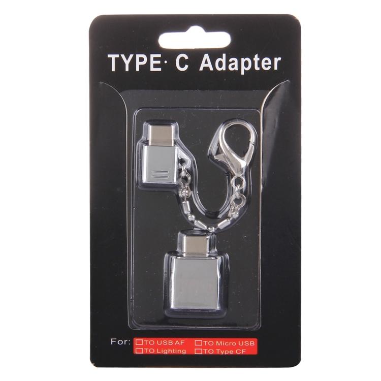 Разъем Micro USB к USB-C/штекер Type-C + металлический адаптер USB 2.0 к USB-C/штекер Type-C