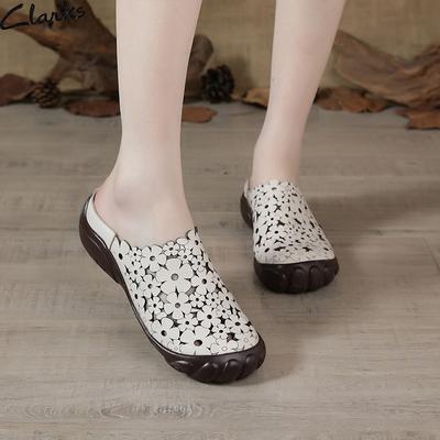 Летние повседневные женские сандалии из коровьей кожи с верхним слоем в этническом стиле, натуральная кожа, мягкая подошва, удобные дышащие тапочки, сандалии с подошвой из говяжьих сухожилий