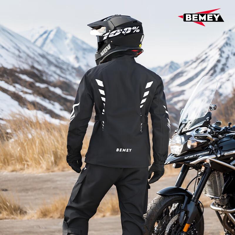 High-End Motorcycle Riding Rain Jacket, Adult Two-Piece Set, Full Body Protection against Heavy Rain, Specially Designed for Food Delivery Riders