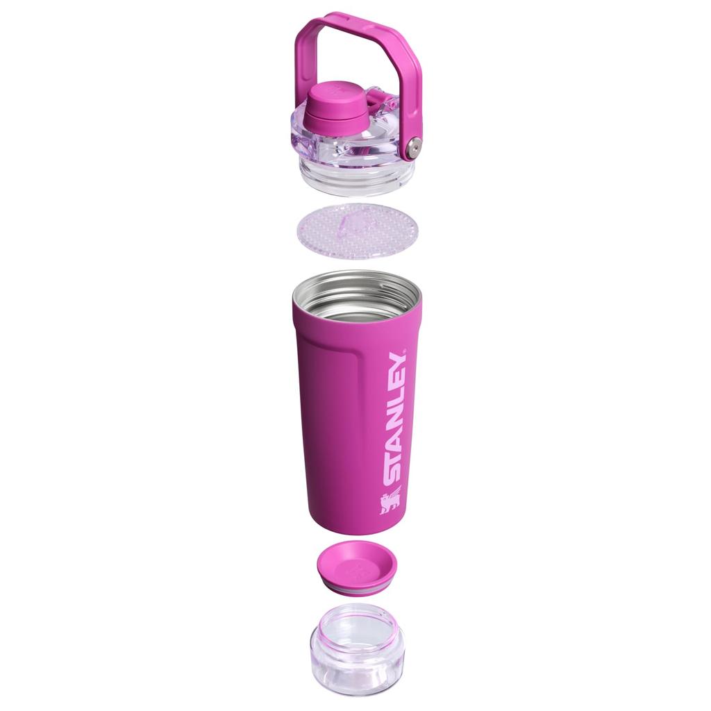 Stanley 1913 Vitalize Shaker Vacuum Insulated Bottle Dark Blossom 20 oz 0.59 L