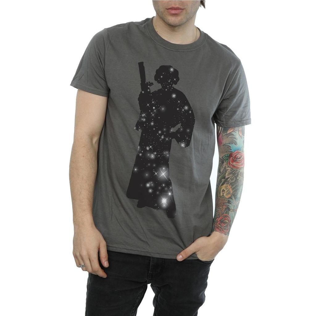 Star Wars Mens Princess Leia Stars T-Shirt